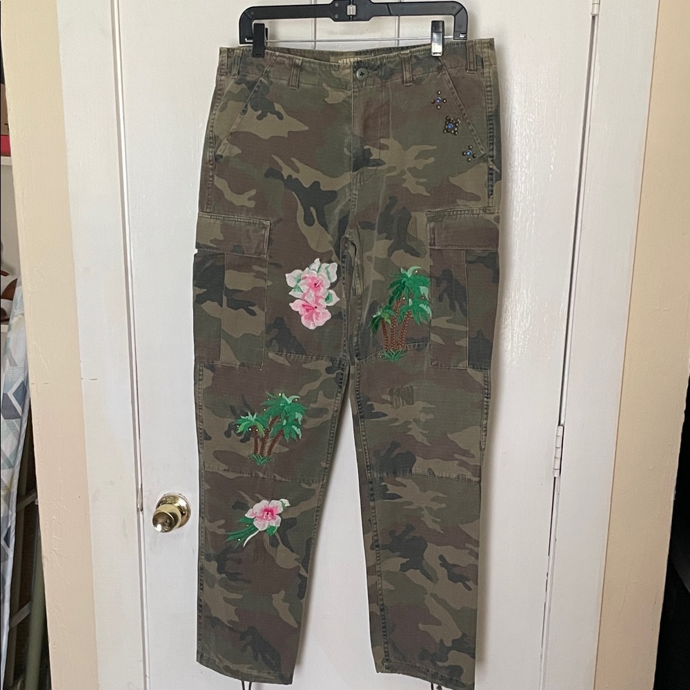 Western Denim Bank Cargo Pants